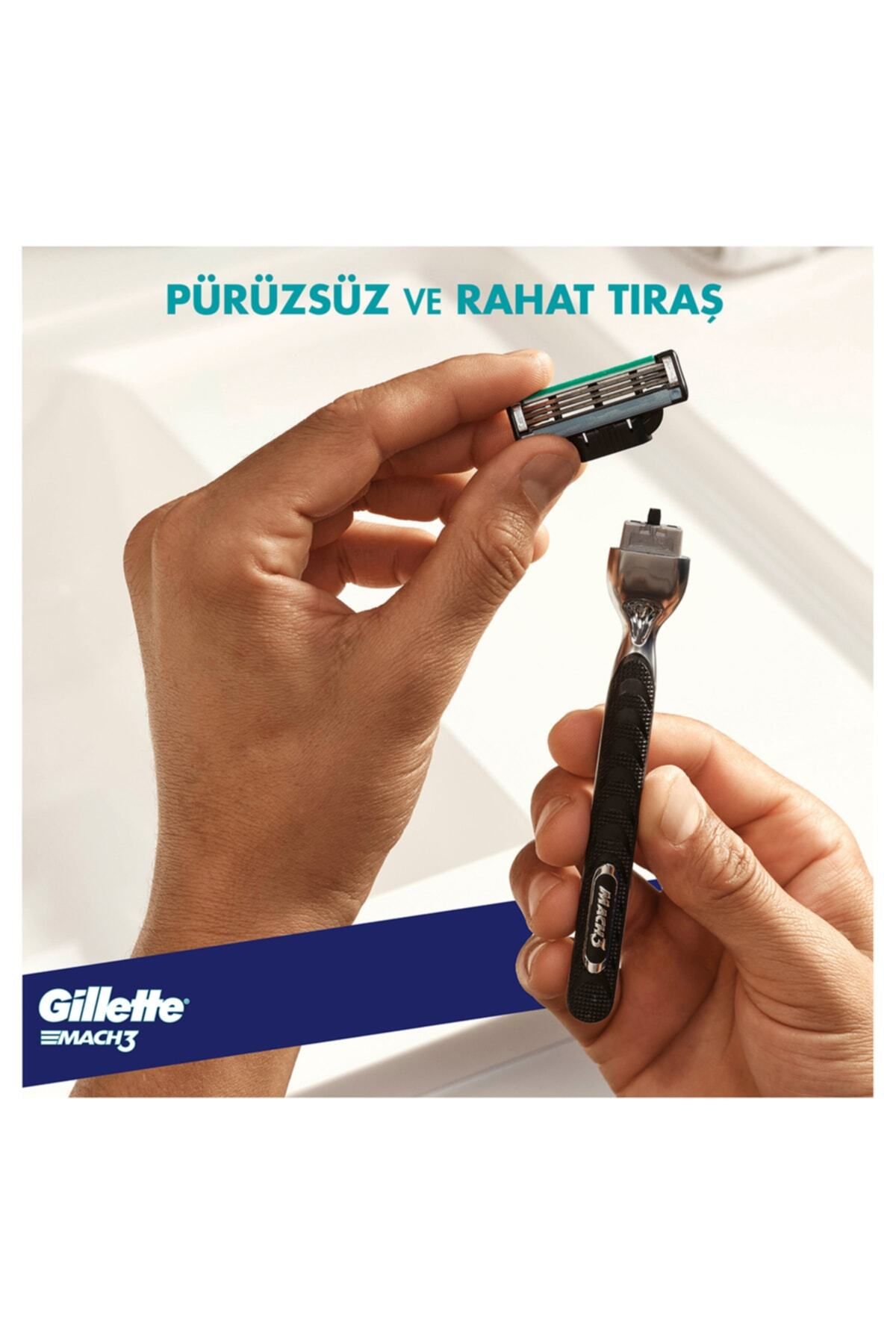Gillette-Mach3 Replacement Shaving Blade Set of 4 5
