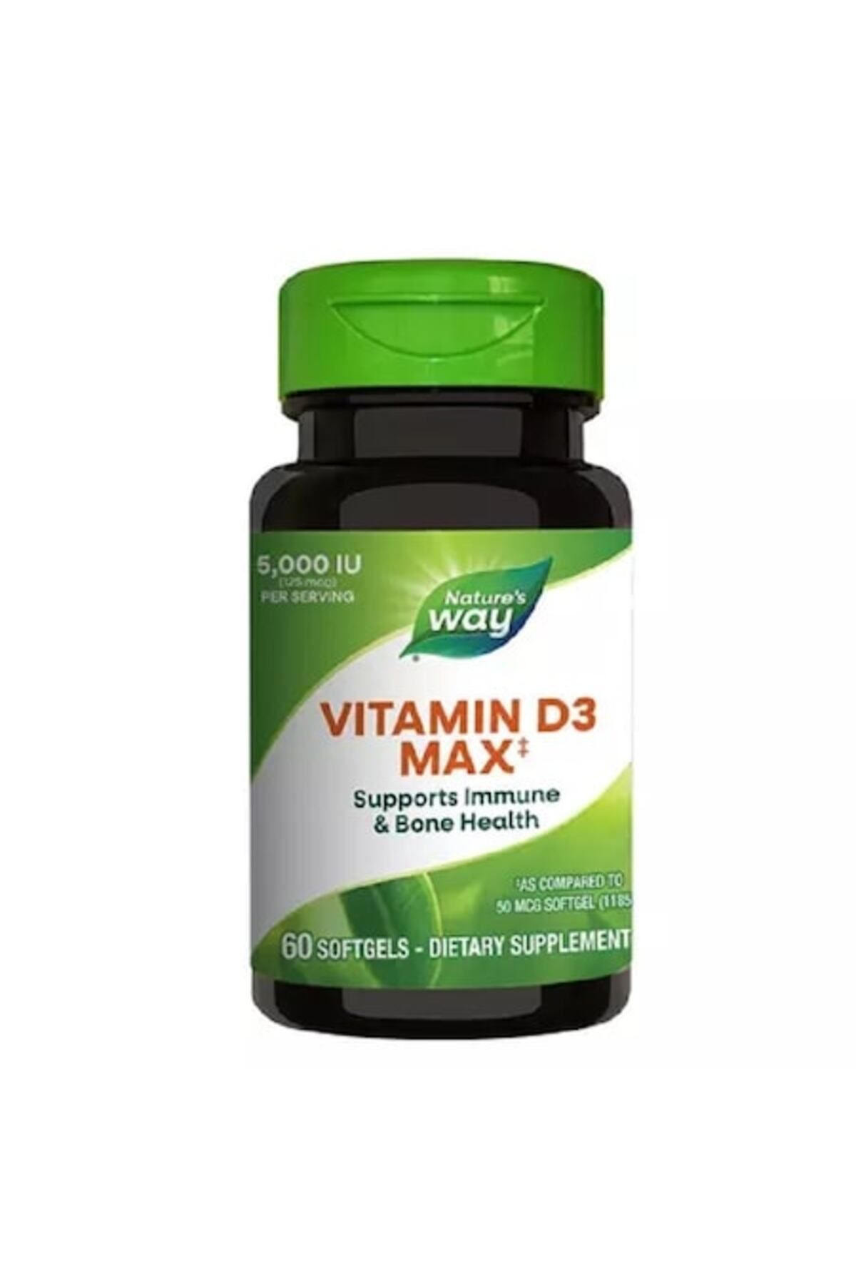 Nature's Way Vitamina D3 5000ui Nature's Way, Secom 60 Capsule - One Size