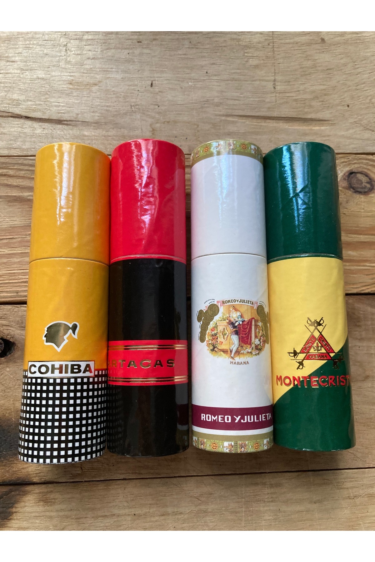 COHİBA Cohiba Partagas Romeo Montecristo Puro Kibriti 4lü Set