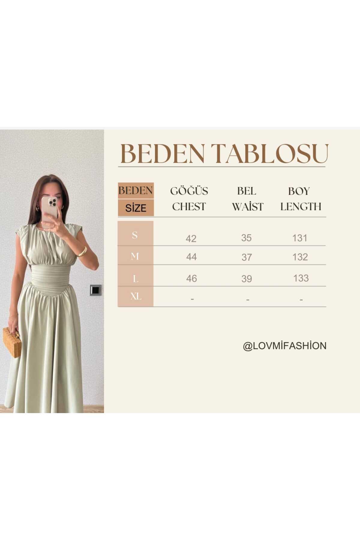 lovmi  Pinterest Şık Muadil Midi Elbise - Görsel 2