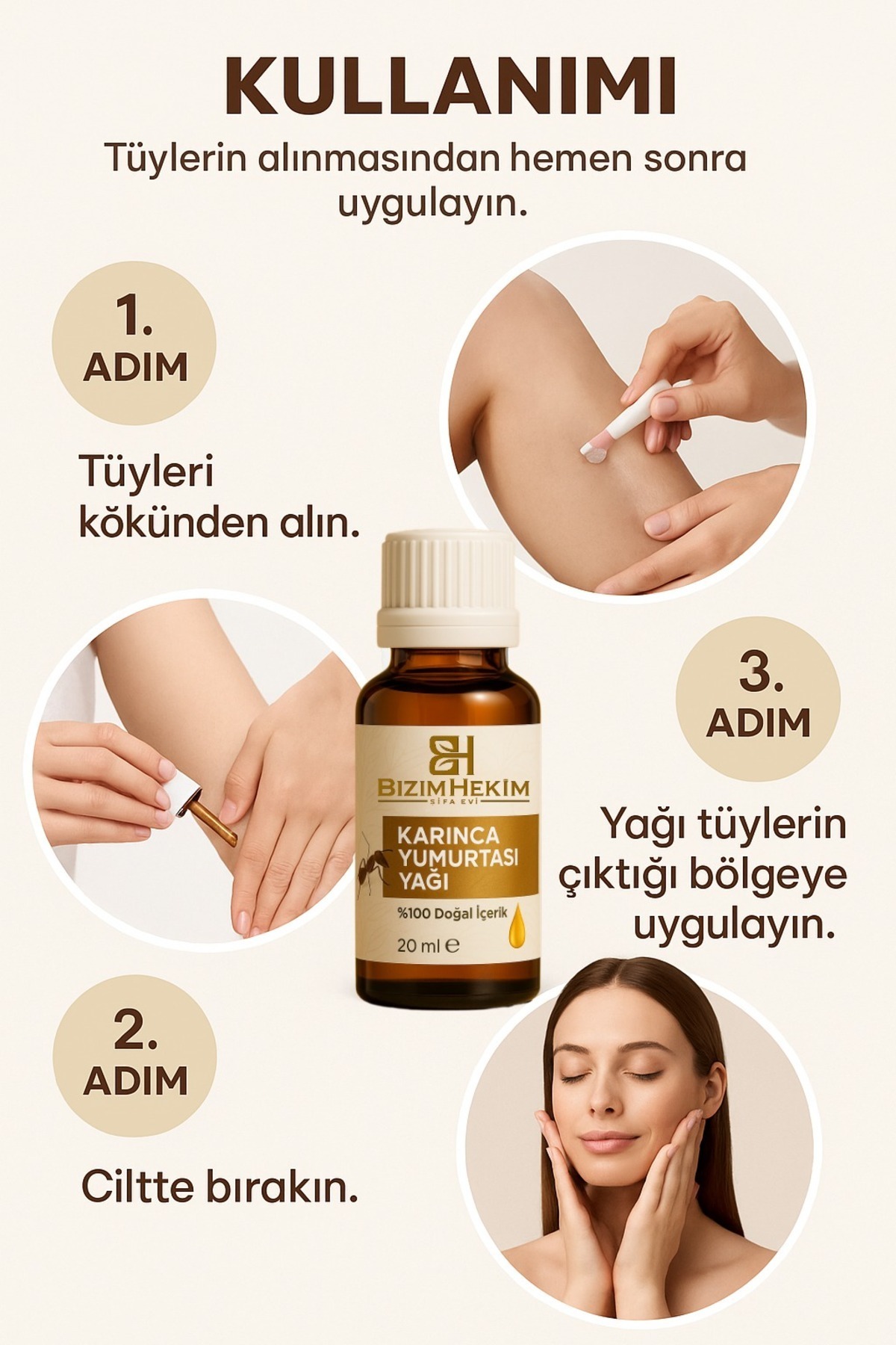 Karınca Yumurtası Yağı Tüy Azaltıcı Tüy Tüy Dökücü 20 Ml Karınca Yumurtası Yağı %100 Saf — PRA-11866282-8443 — تصویر 4 از 6