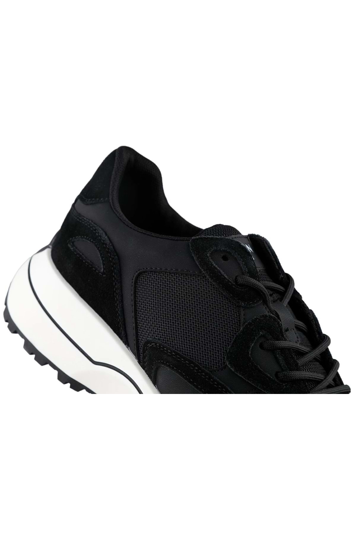 Lufian  111230268 Graham Sneaker Erkek Deri Ayakkabı SİYAH - Görsel 8