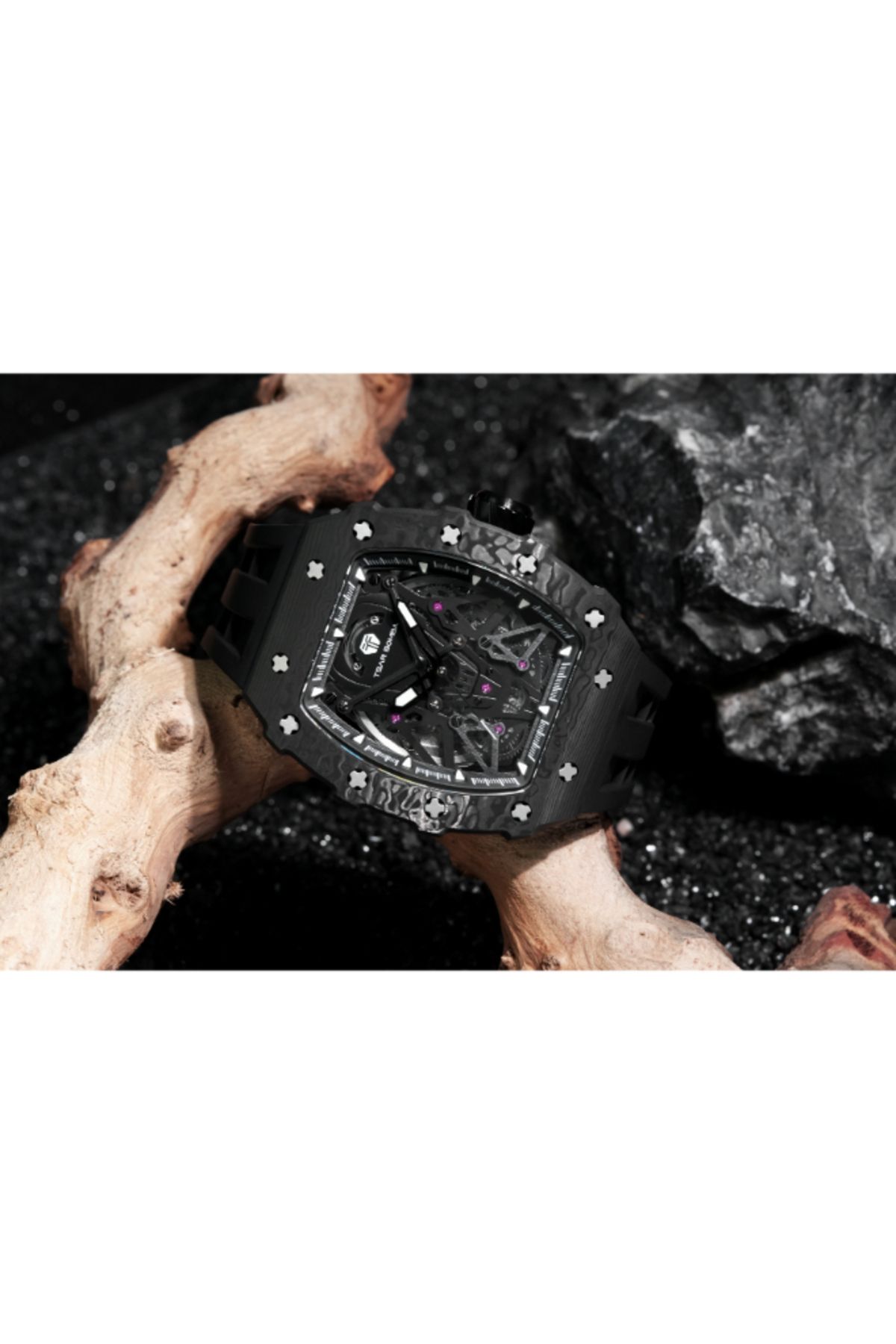 Tsar Bomba-Men's Automatic Black Dial Watch - TB8207CF-01 4