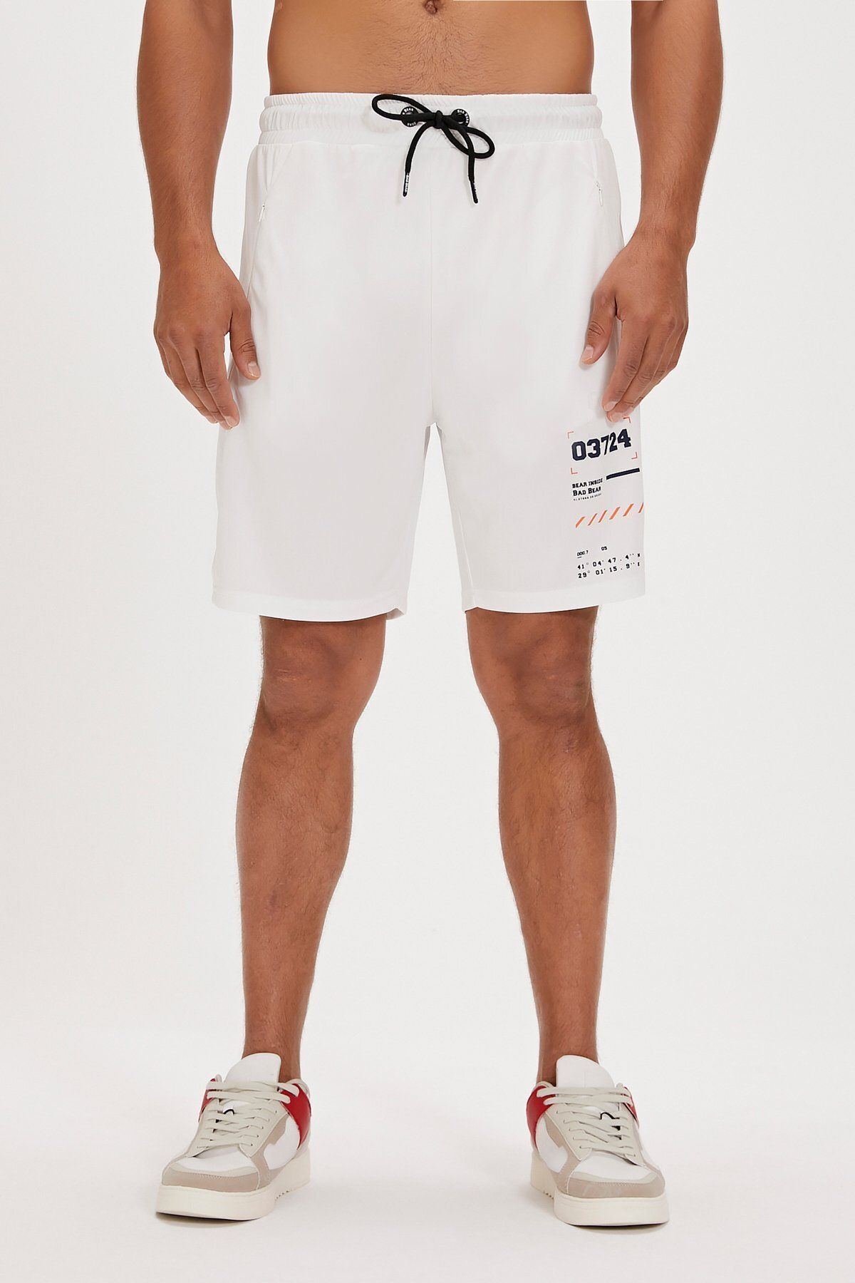 Bad Bear-Diego Men's White Shorts - Comfortable and Stylish Design 1