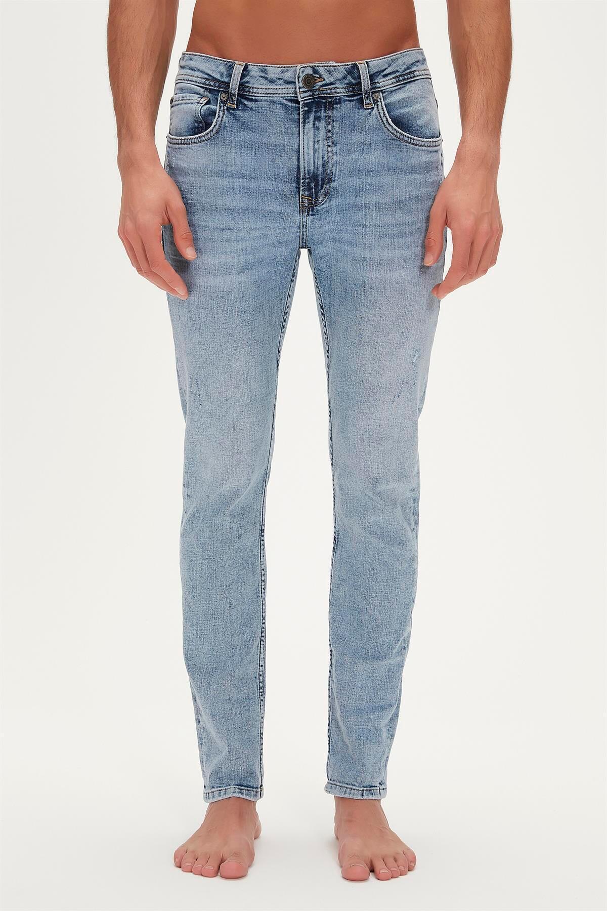 Bad Bear  Xavier Jeans Buz Mavi Erkek Denim Pantolon - Görsel 8
