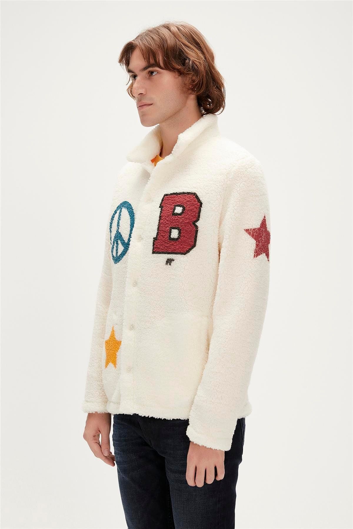Bad Bear-Freedom Plush Marshmallow White Men's Sweatshirt 3