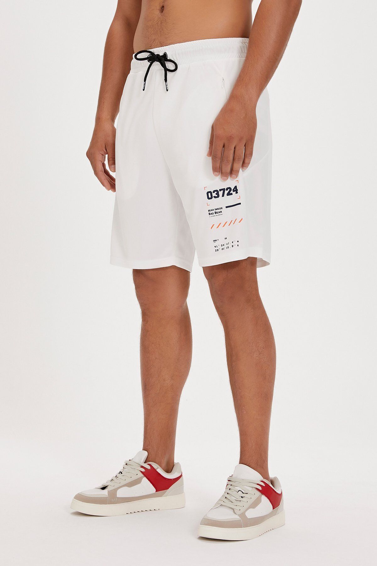 Bad Bear-Diego Men's White Shorts - Comfortable and Stylish Design 2