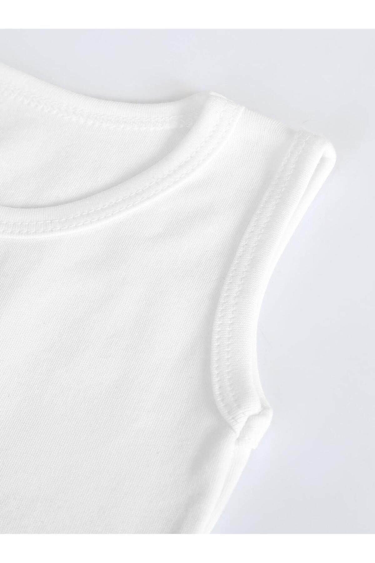 vitmo 5'li Bebek Askılı Çıtçıtlı Body %100 Pamuk fotoğrafı 5 (önizleme)