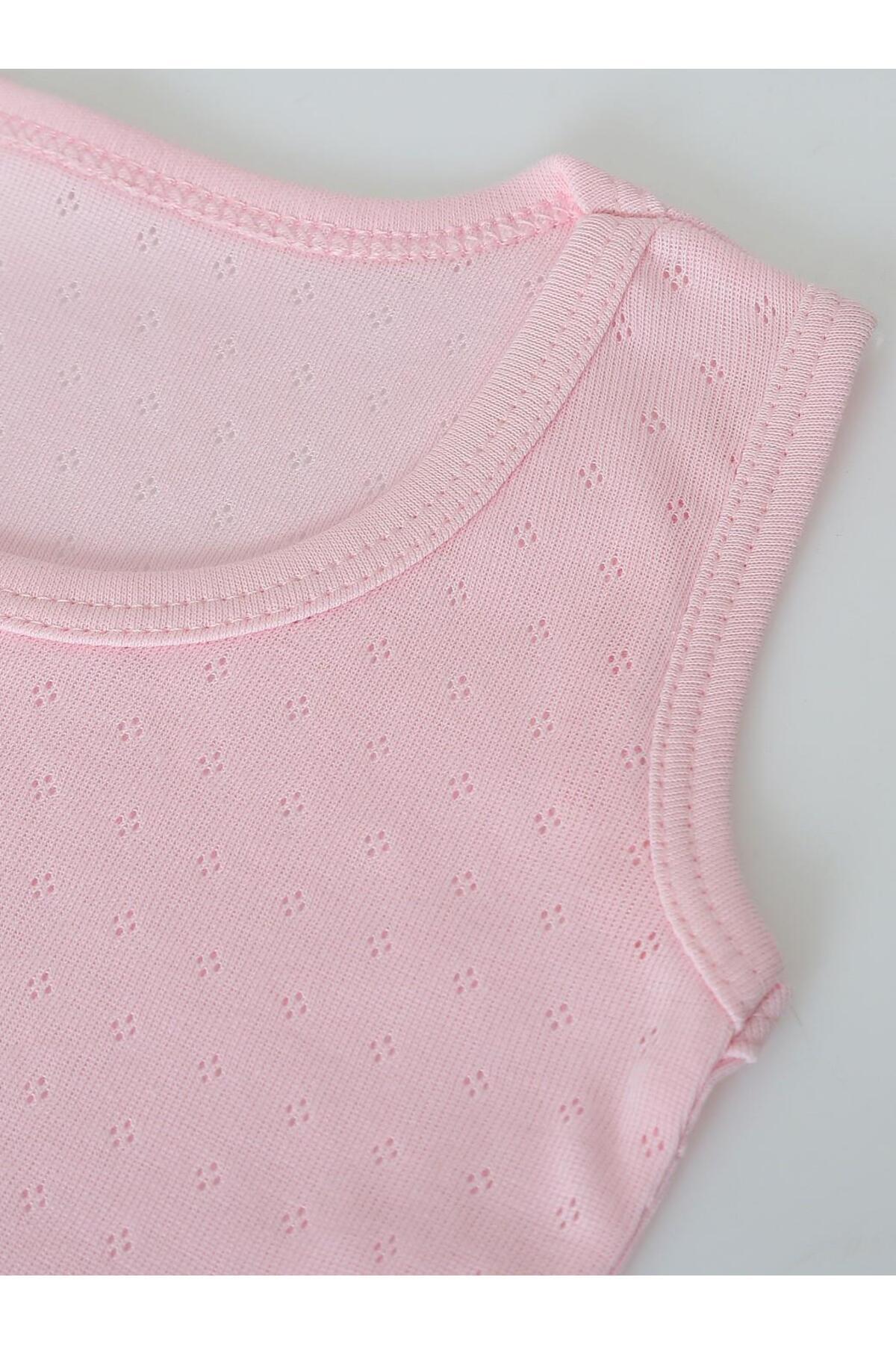 vitmo 5'li Bebek Jakarlı Askılı Nefes Alan Çıtçıtlı Body %100 Organik Pamuk fotoğrafı 4 (önizleme)