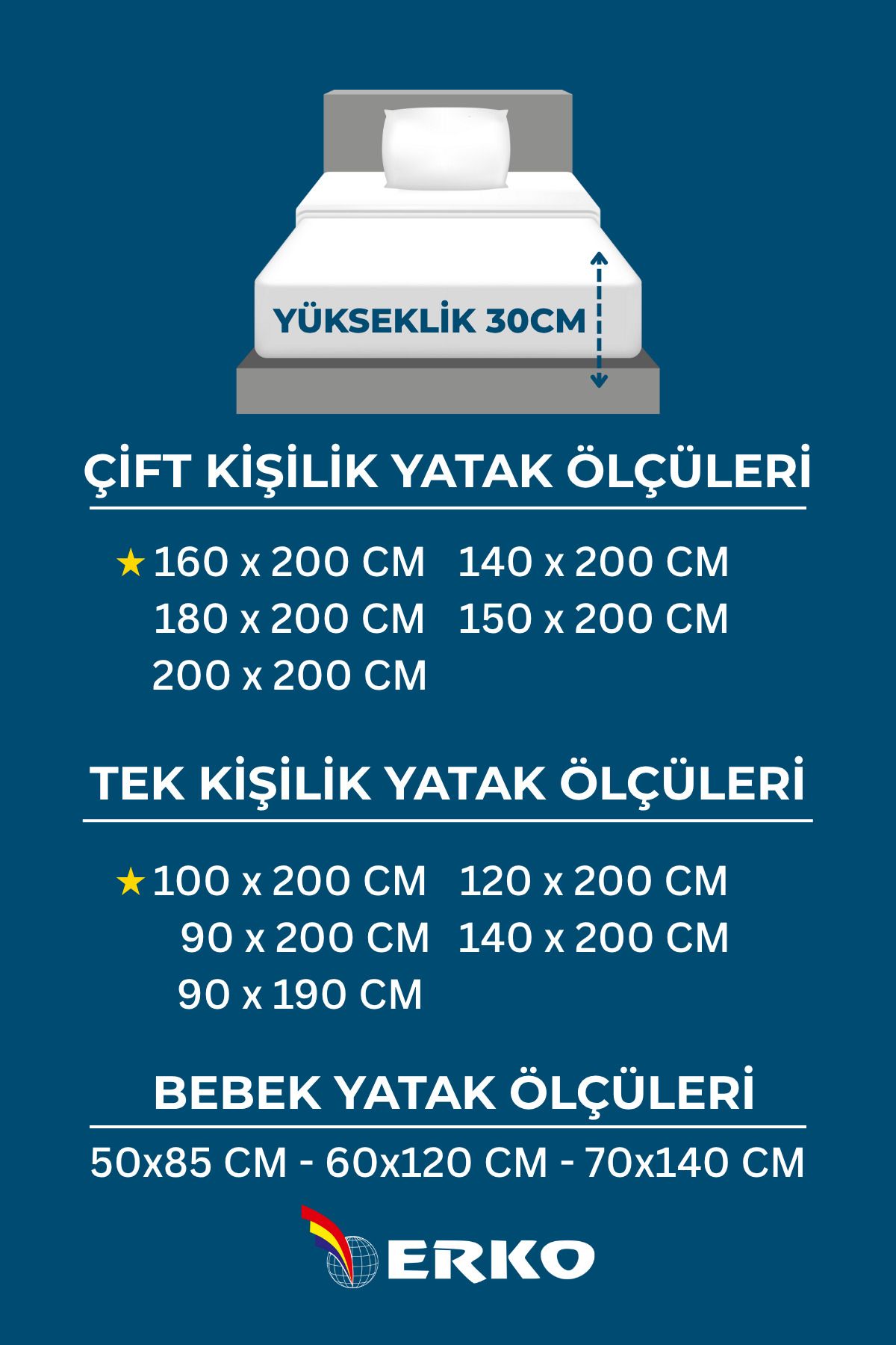 Erko Dört Mevsim-100% Cotton Combed Elastic Sheet Single Double All Sizes 5