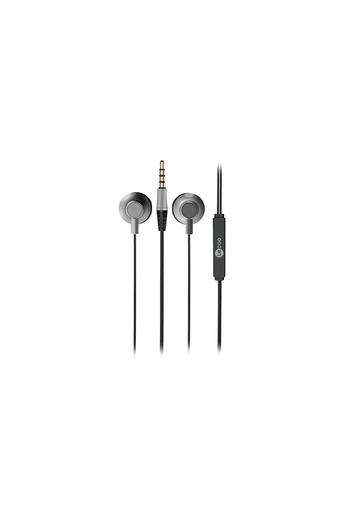 Eh101 In-Ear Wired 3.5mm Jack Stereo Headset Black Ergonomic Design with Microphone