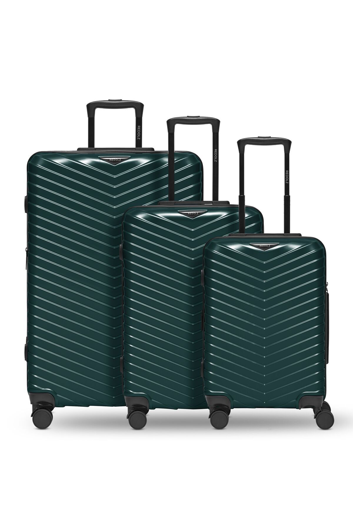 REDOLZ-Essentials 18 4 wheels Suitcase set 3-piece with expansion pleat 1