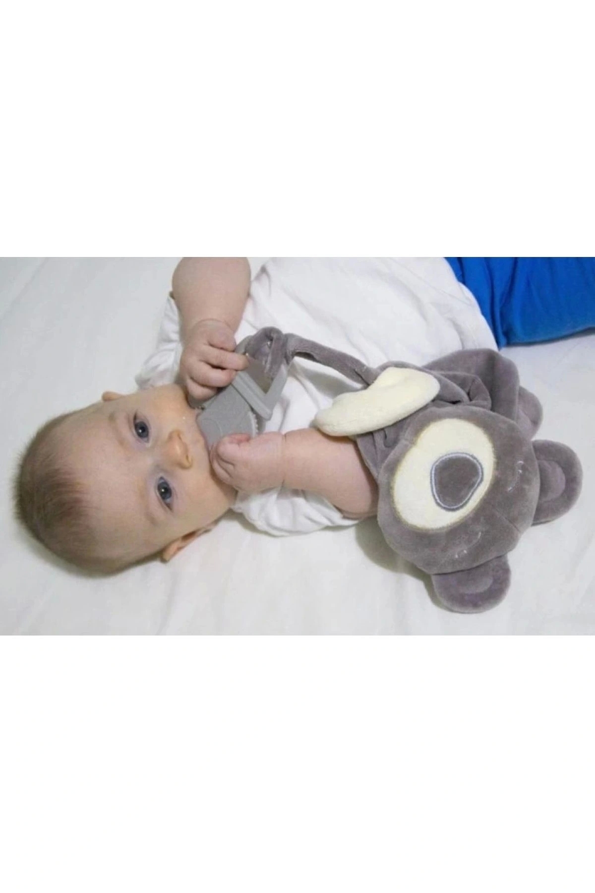 Babyjem Diş Kaşıyıcılı Uykucu Ayıcık 680 Gri fotoğrafı 4 (önizleme)