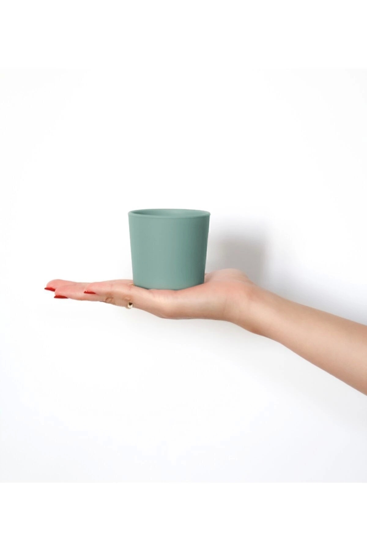 Babyjem Silikon Bardak Yeşil fotoğrafı 3 (önizleme)