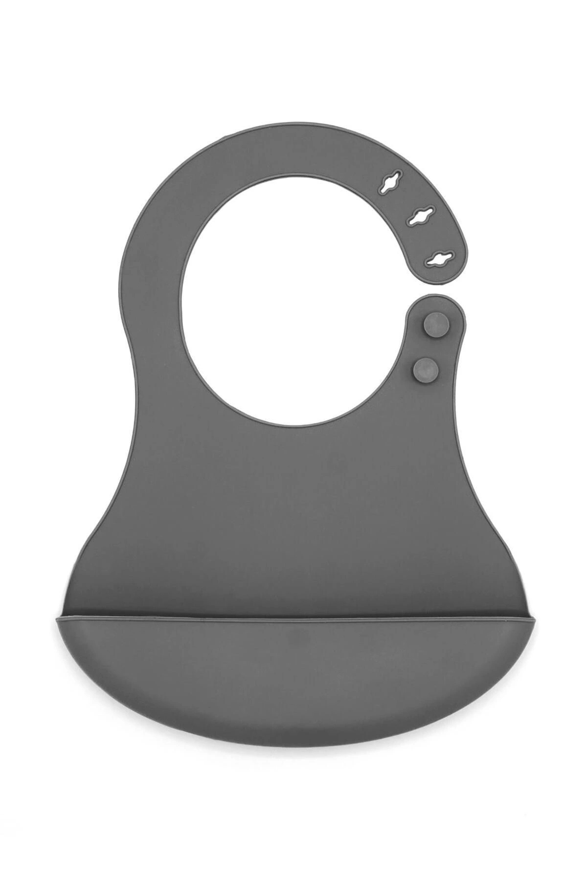 Babyjem 718 Mini Silikon Önlük Gri fotoğrafı 3 (önizleme)