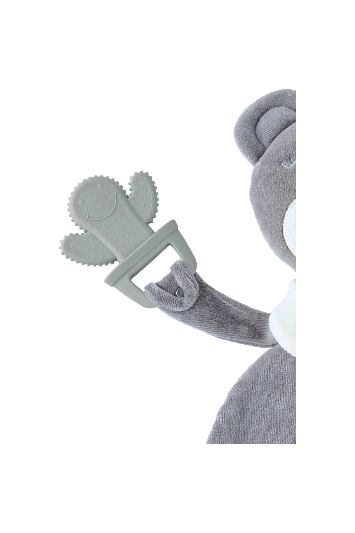 Babyjem Diş Kaşıyıcılı Uykucu Ayıcık 680 Gri fotoğrafı 2 (önizleme)