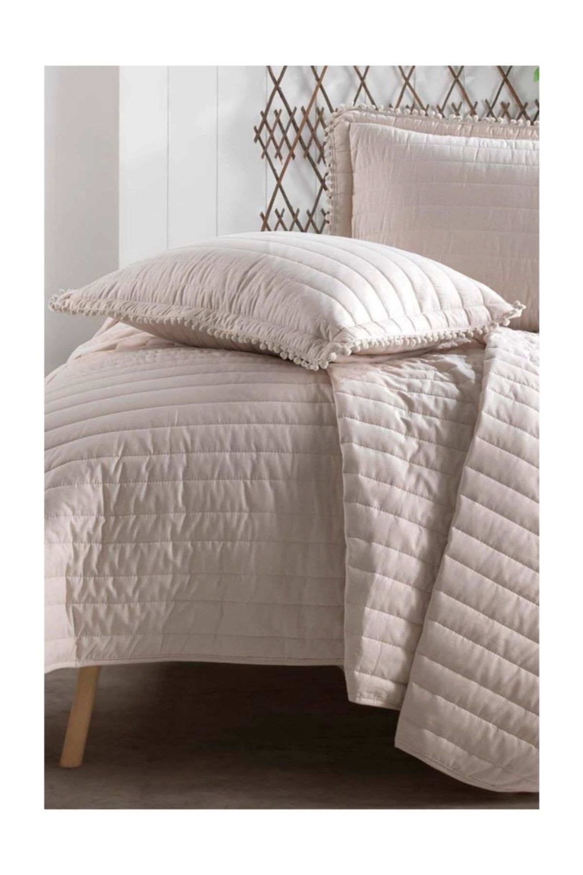 Clasy-Double Bedspread Set Pedra V1 Beige 1