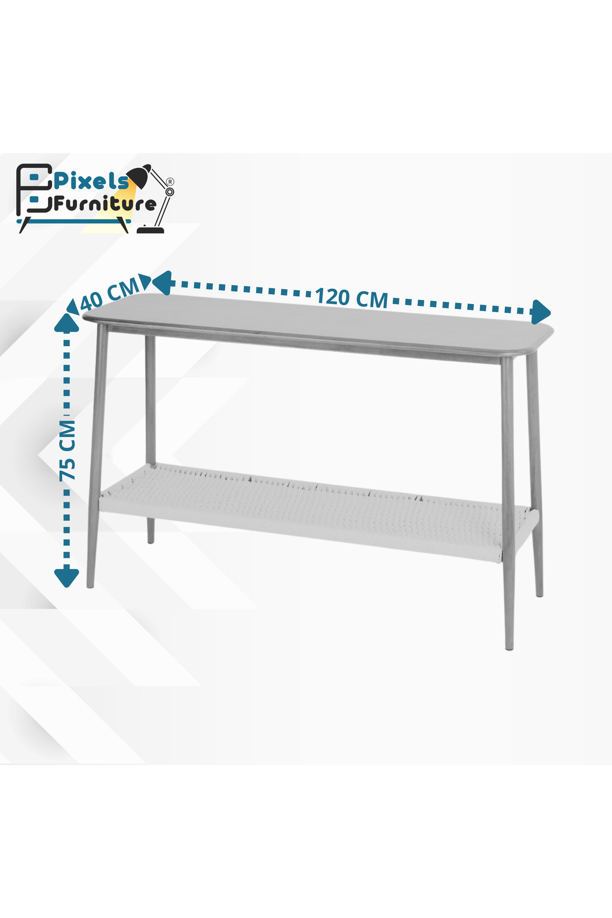 طاولة كونسول من بكسل الأثاث, مدخل بسطح من الخشب وب...