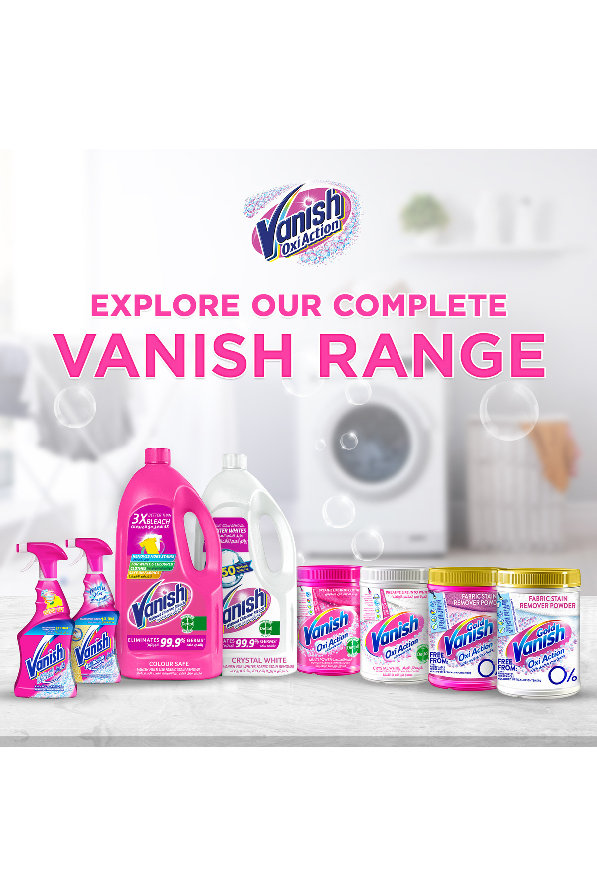 Vanish-Stain Remover Multi Use Liquid Colors & Whites 500 ml Powerful Oxi Action For Coloured 6