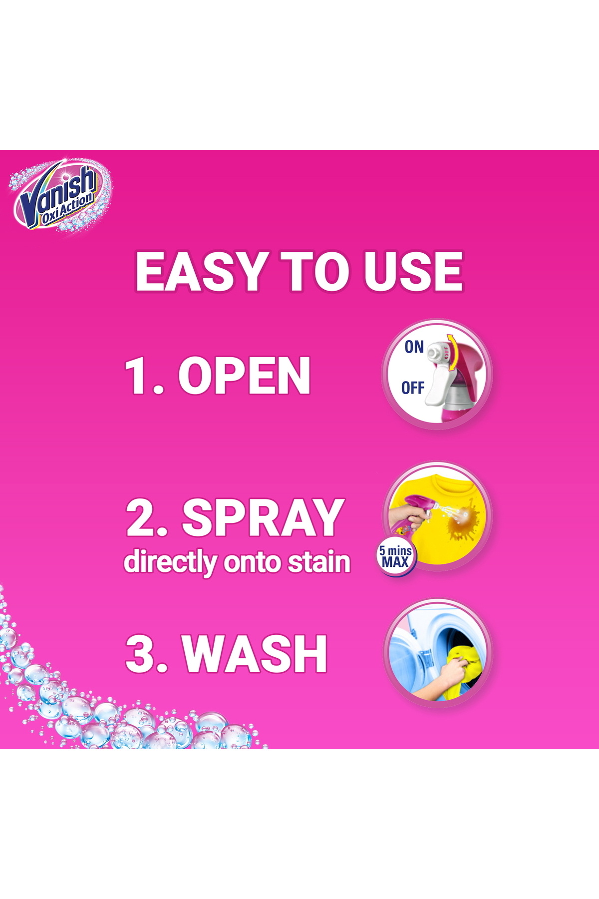Vanish-Stain Remover Oxi Action Pre-Wash Trigger Spray 500 ml 4