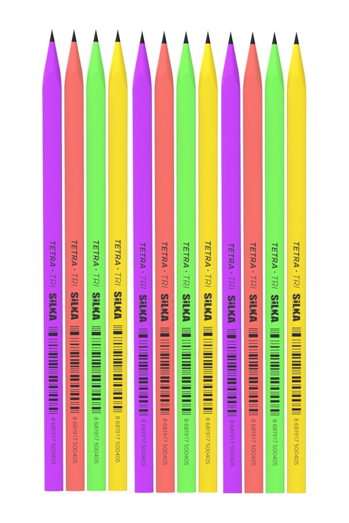 Genel Markalar Kaly Üçgen Neon Kurşun Kalem 12'li