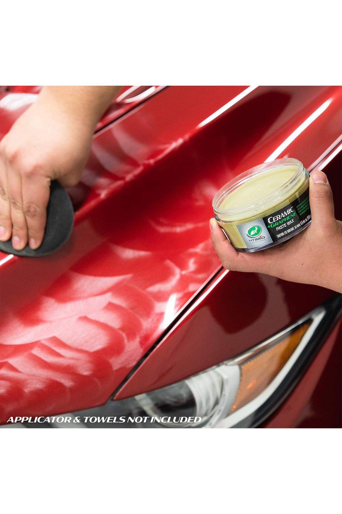 Turtle Wax-Hybrid Solutions Ceramic Graphene Paste Wax 156gm With Foam Applicator & Microfiber Towel 6