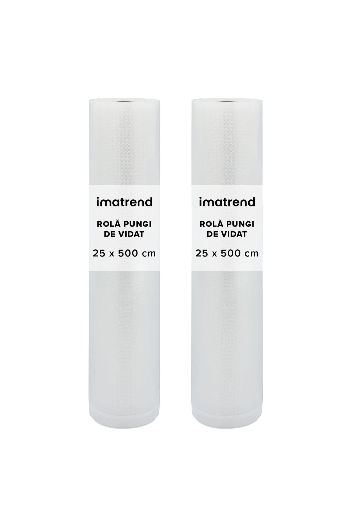 IMA TREND Set 2 Role Folii Pentru Aparat De Vidat Gofrate – 25x500cm, Universale, Rezistente - One Size
