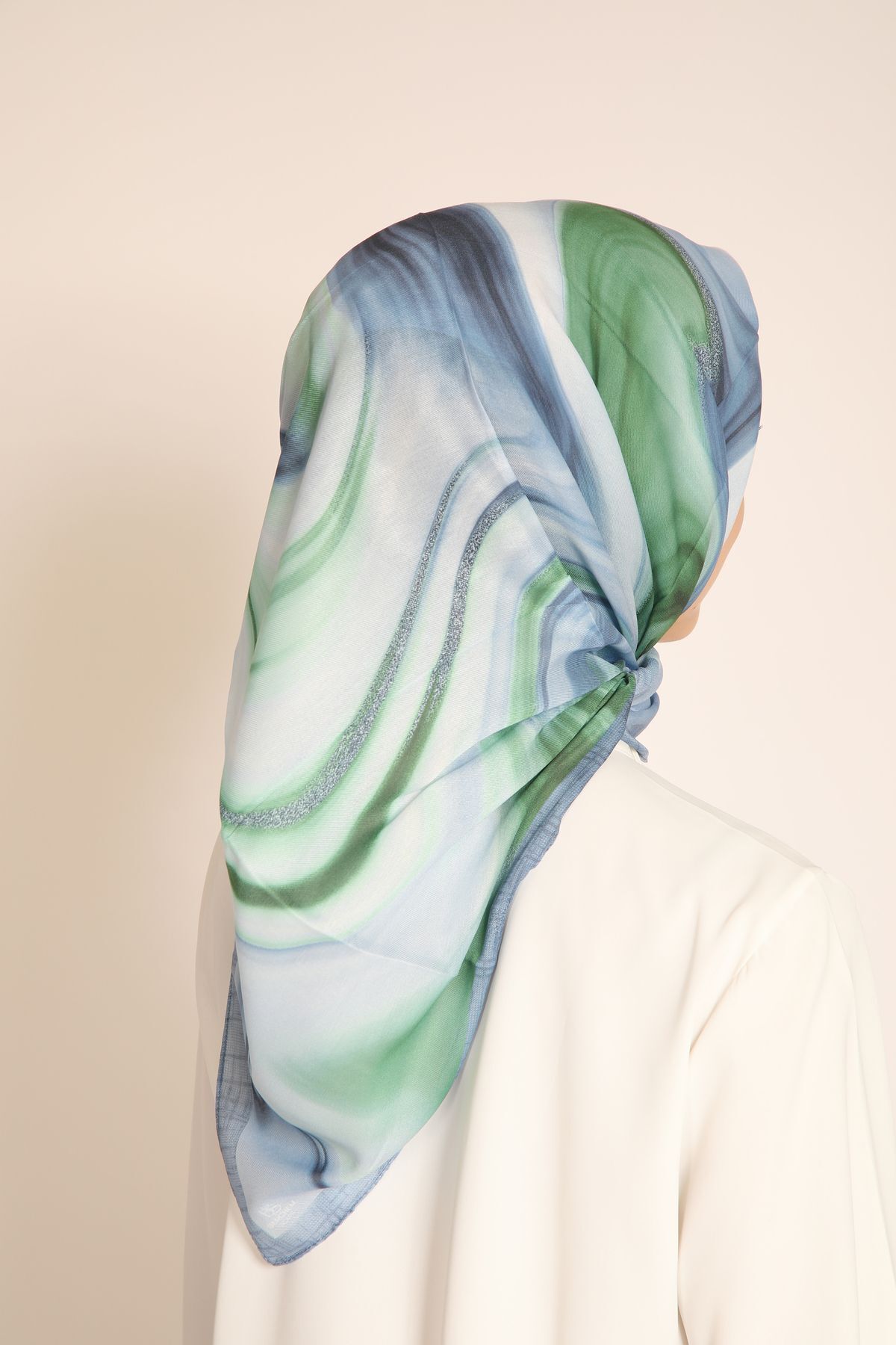 BERCHEM SCARF-Algasal Patterned Soft Scarf - Stylish and Eye-Catching Design 5