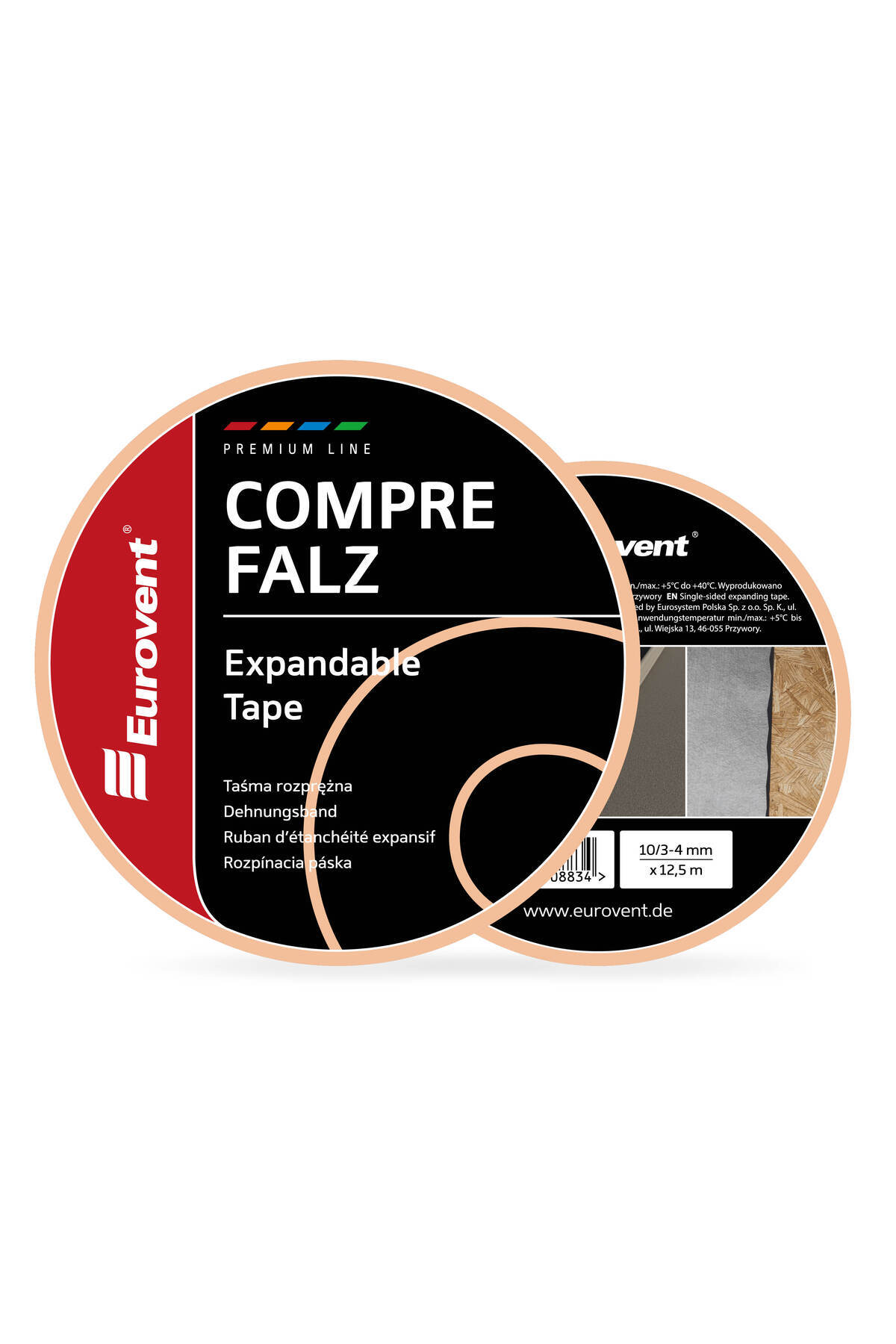 Inna marka-Taśma rozprężna COMPRE FALZ 10/3-4mm x 12,5m 6