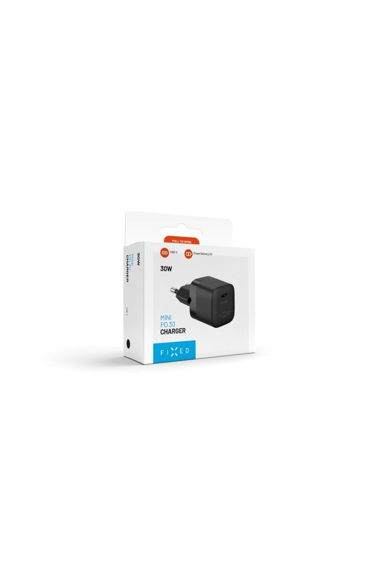 FIXED-Încărcător UE, Tip-C, 30W - Mini (FIXC30M-C-BK) - Negru 6