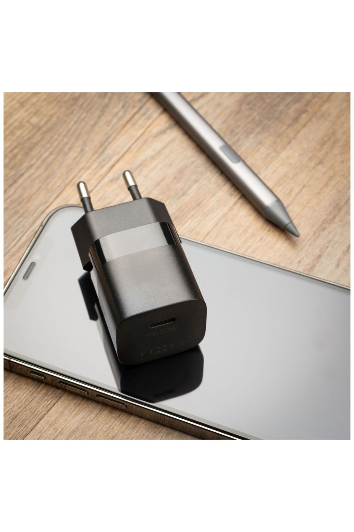 FIXED-Încărcător UE, Tip-C, 30W - Mini (FIXC30M-C-BK) - Negru 5