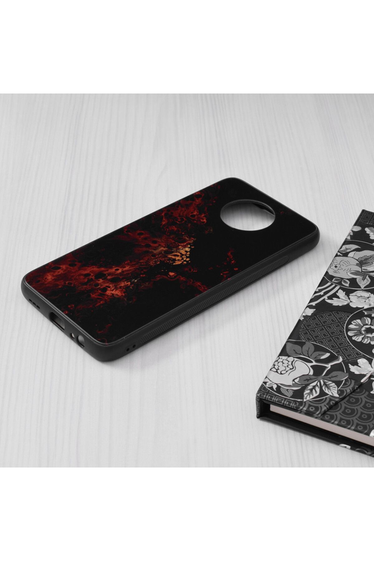 Techsuit-Case for Xiaomi Redmi Note 9T 5G - Glaze Series - Red Nebula 4