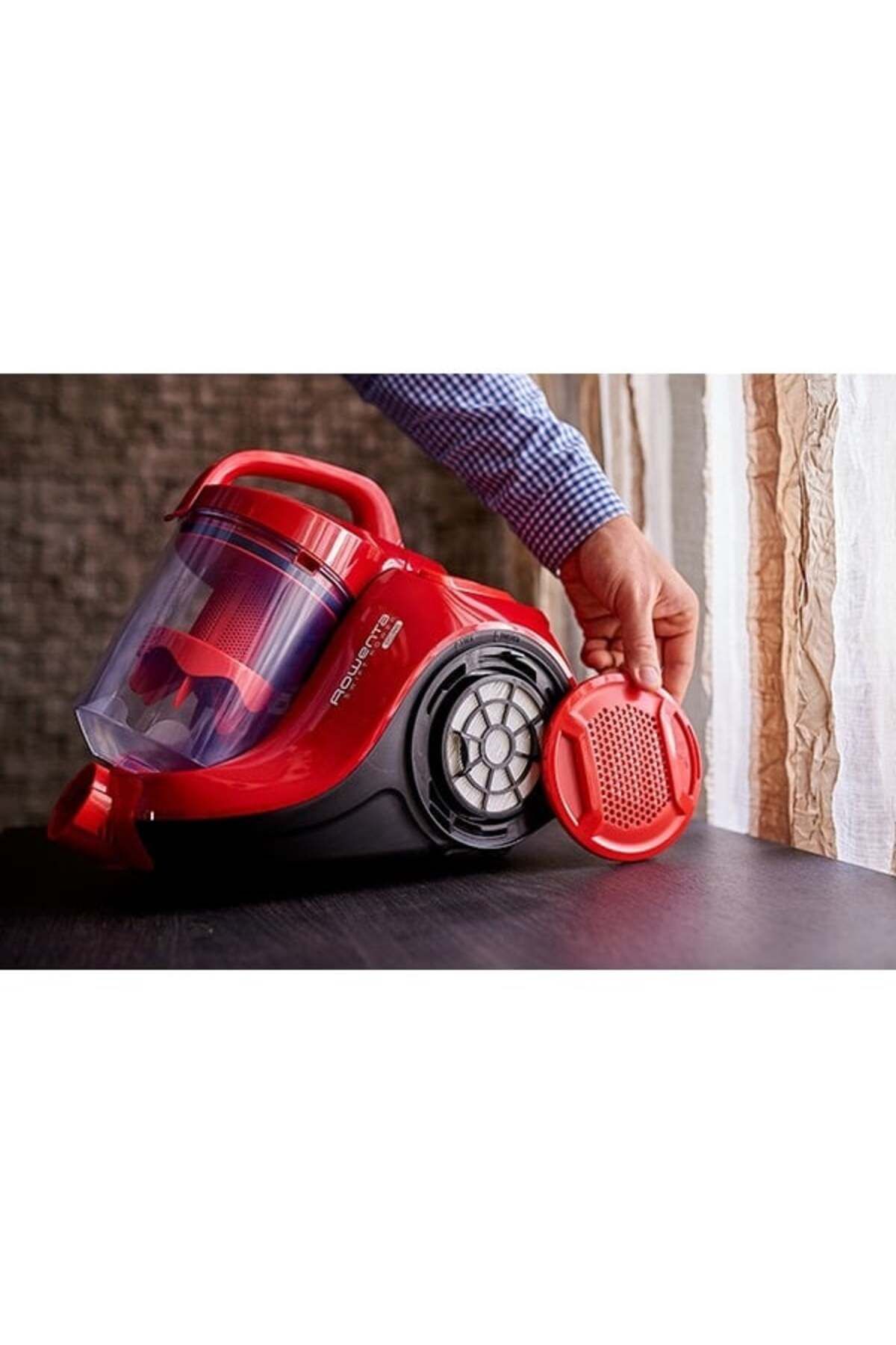 Rowenta-Aspirator fără sac Swift Power Cyclonic RO2913EA, 1.2l, 750W, 77dB, roșu-negru 7