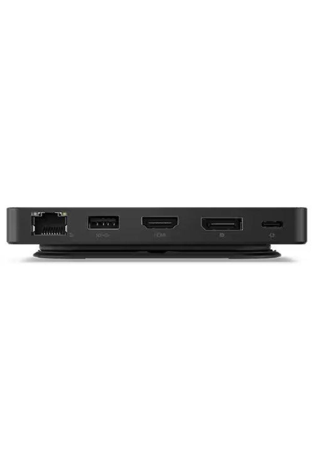 LENOVO-USB-C Dual Display Travel Dock; Color: Eclipse Black; Weight: 137 g (0.3 lb); AC Plug: T 3