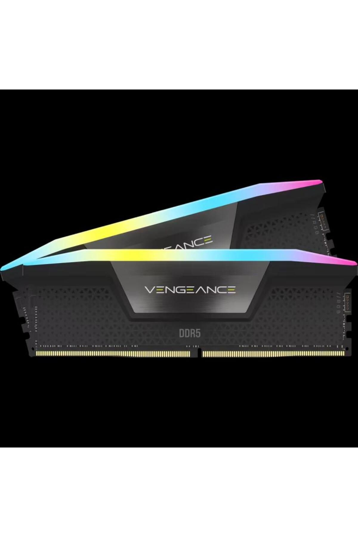 Corsair-VENGEANCE RGB DDR5 48GB (2 x 24GB) DDR5 6400 CL36-48-48-104 1.35V Intel XMP - BLACK 3
