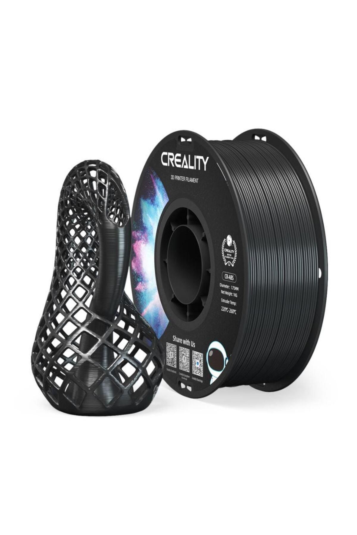 Creality-CR-ABS 3D Printer Filament, Black, Printing Temperature: 220-260, Filament Diameter: 1 3