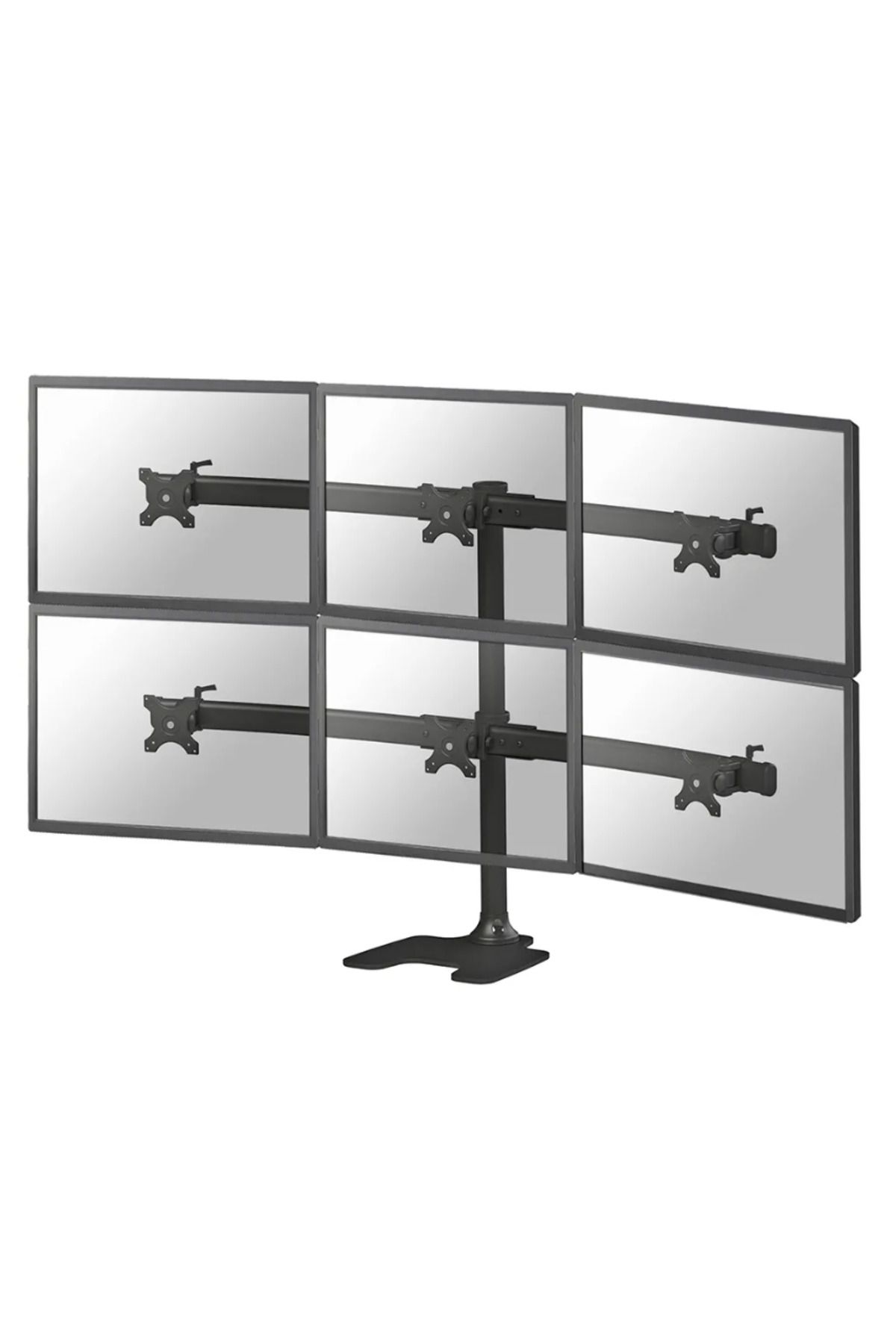 NEOMOUNTS-FPMA-D700DD6 6-monitor desktop stand; for displays with diagonals 10-27, and 1