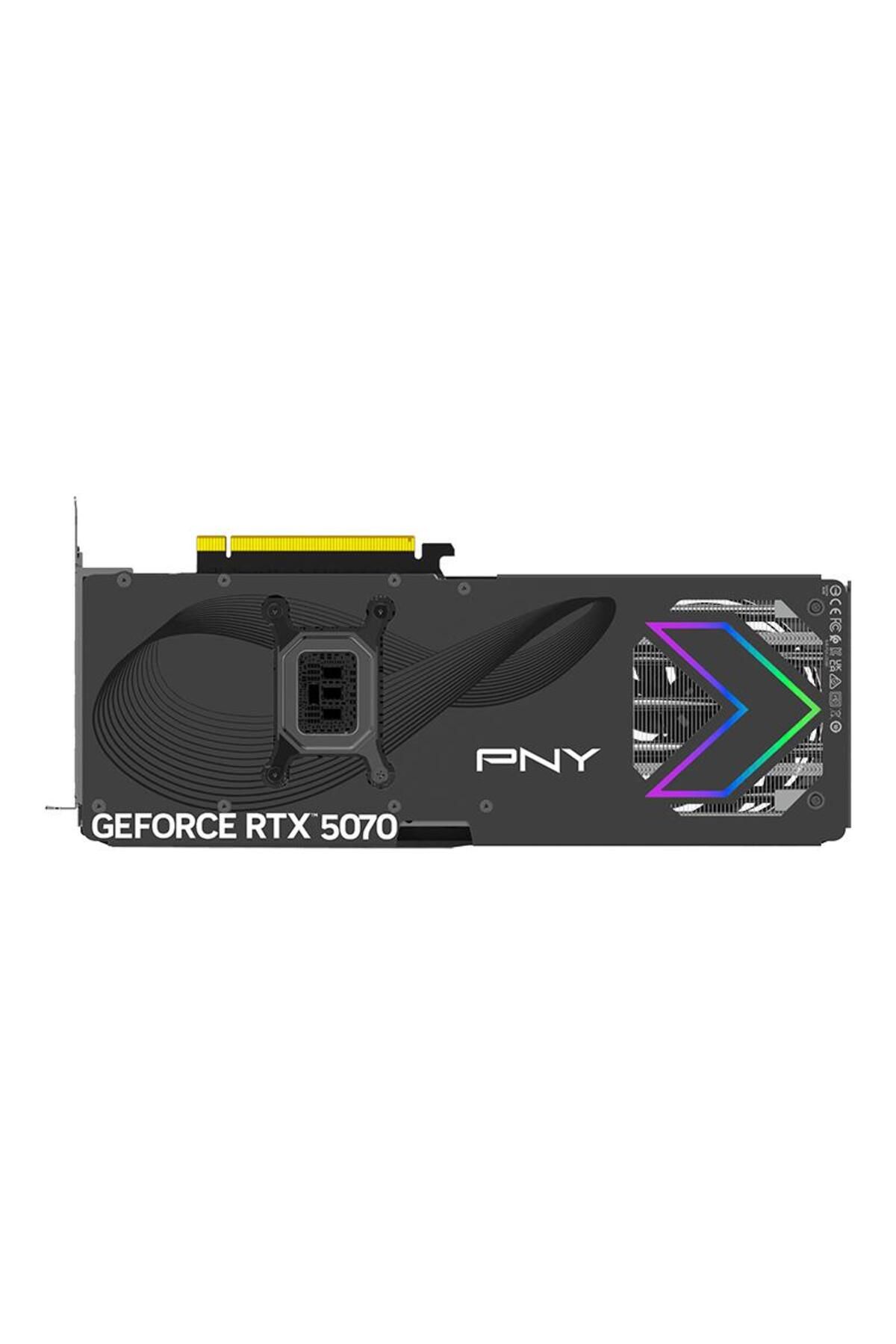 PNY-Placa Video GEFORCE RTX 5070 ARGB OC TRIPLE FAN 12GB GDDR7 192 bit, PCIE 5.0 x16, 1x HDMI 3 3