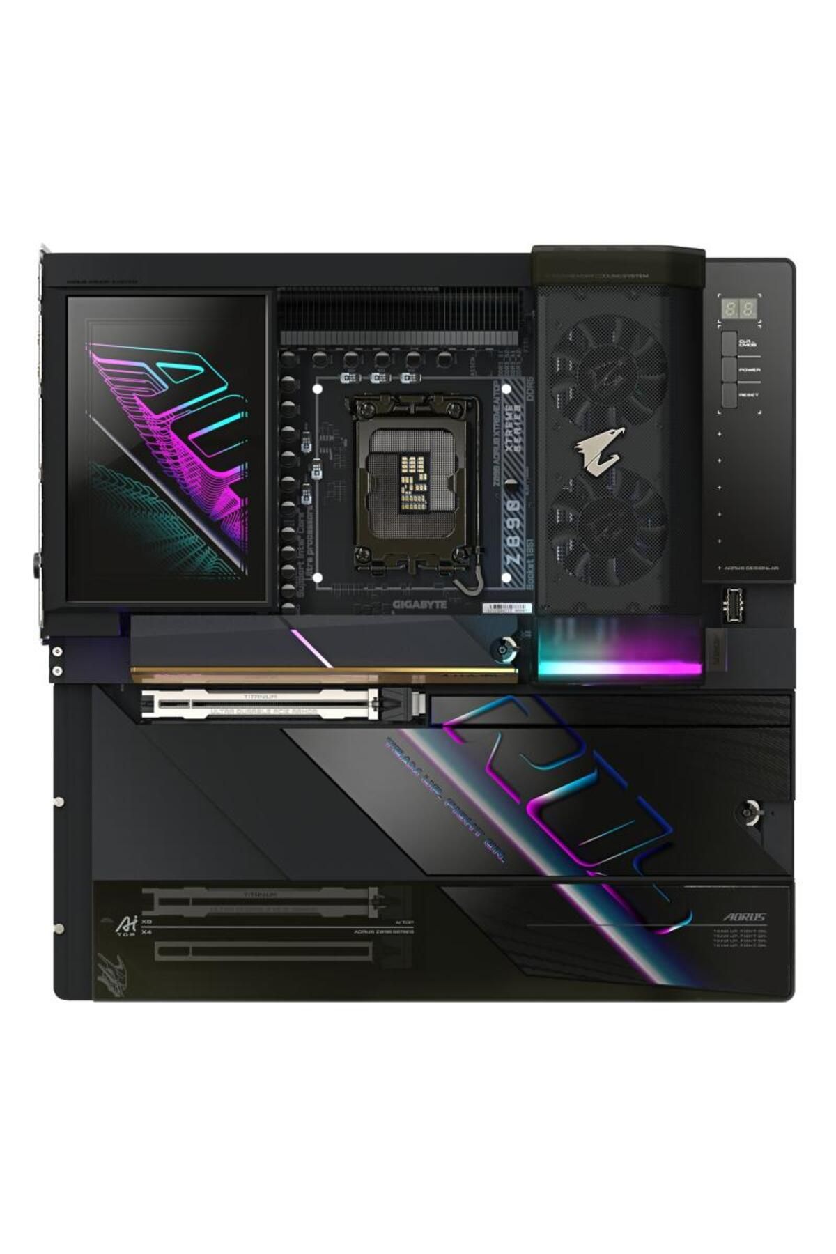 Gigabyte-Placa de Baza Z890 AORUS XTREME AI TOP LGA 1851, 4x DDR5, 3x Intel Thnderbolt, 2x PCIE 3