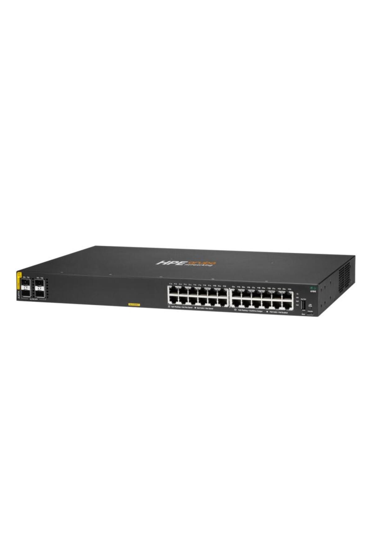 Aruba Networks-HPE Aruba Networking CX 6100 24G Class4 PoE 4SFP+ 370W Switch 1