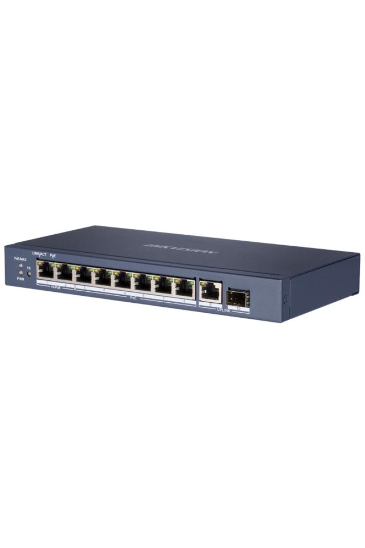 Hikvision-Switch DS-3E0510HP-E, 8-port, PoE 3