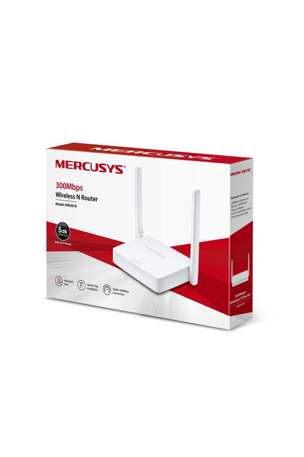 Mercusys-Router Wireless N 300 Mbps, MW301R; Standarde Wireless: IEEE 802.11n, IEEE 802.11g, IE 3