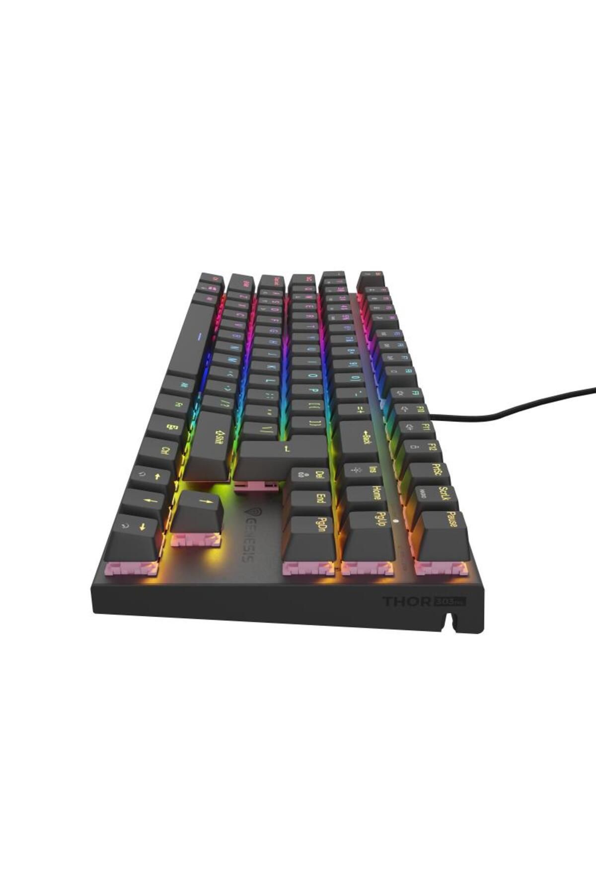 Genesis-Thor 303 TKL wired mechanical gaming keyboard, RGB lighting, Linear switch, mod switch 3
