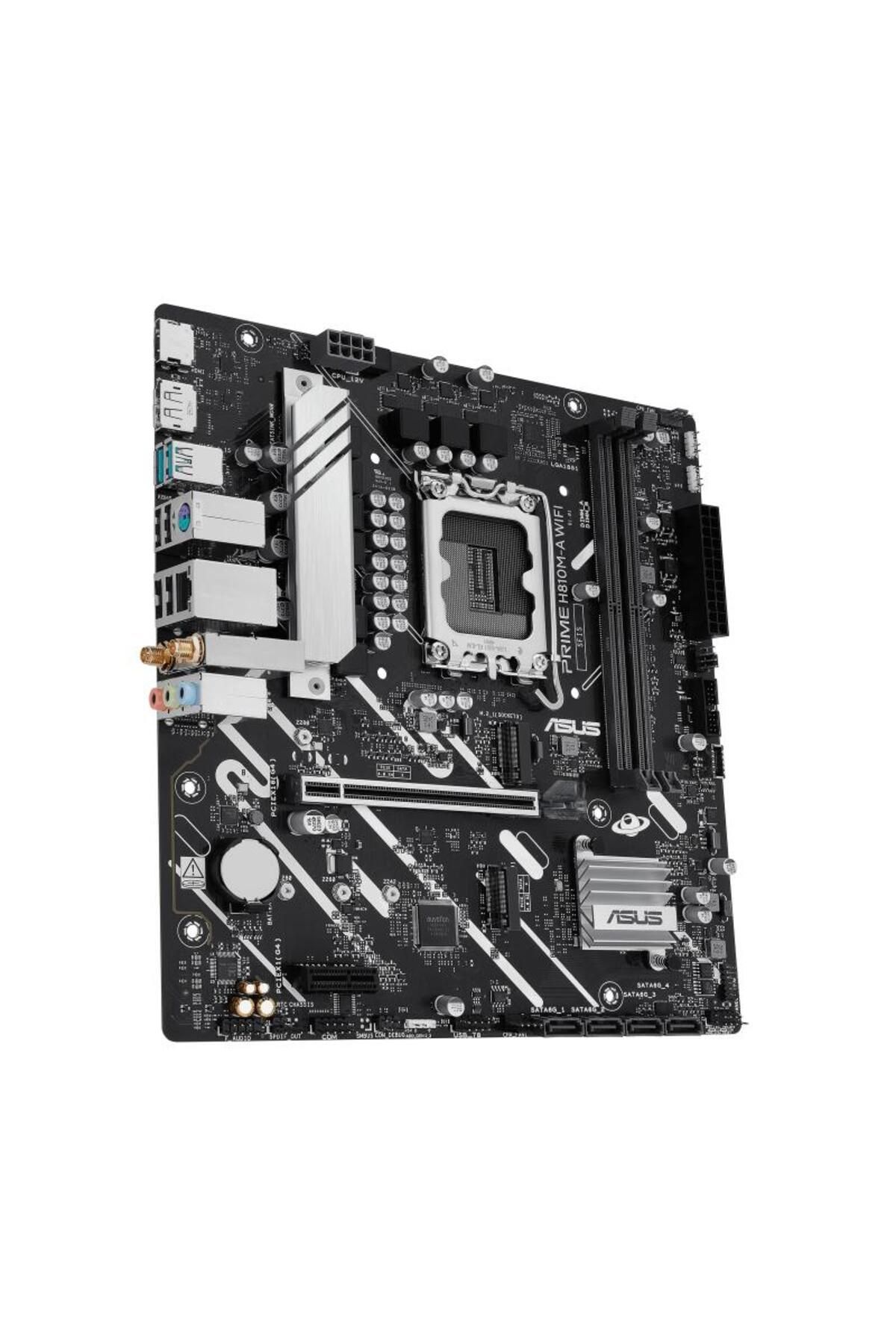 ASUS-Placa de Baza PRIME H810M-A WIFI LGA1851, 2x DDR5, 1x DP 1x HDMI, 1x PCIE 4.0 x16 1x PCIE 3