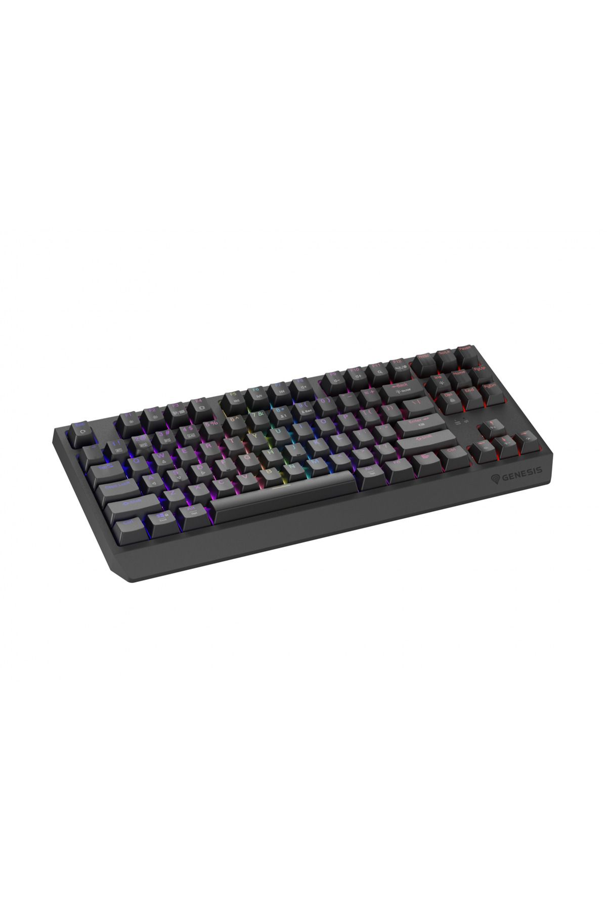 Genesis-Thor 230 TKL wireless mechanical gaming keyboard, RGB lighting, Red switches, 87 keys 3