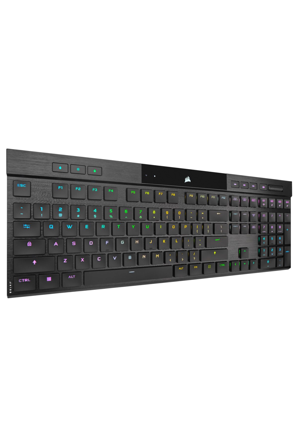 Corsair-K100 AIR WIRELESS RGB ULTRA-THIN MECHANICAL, negru Full Key (NKRO) with 100% Anti-Ghos 2