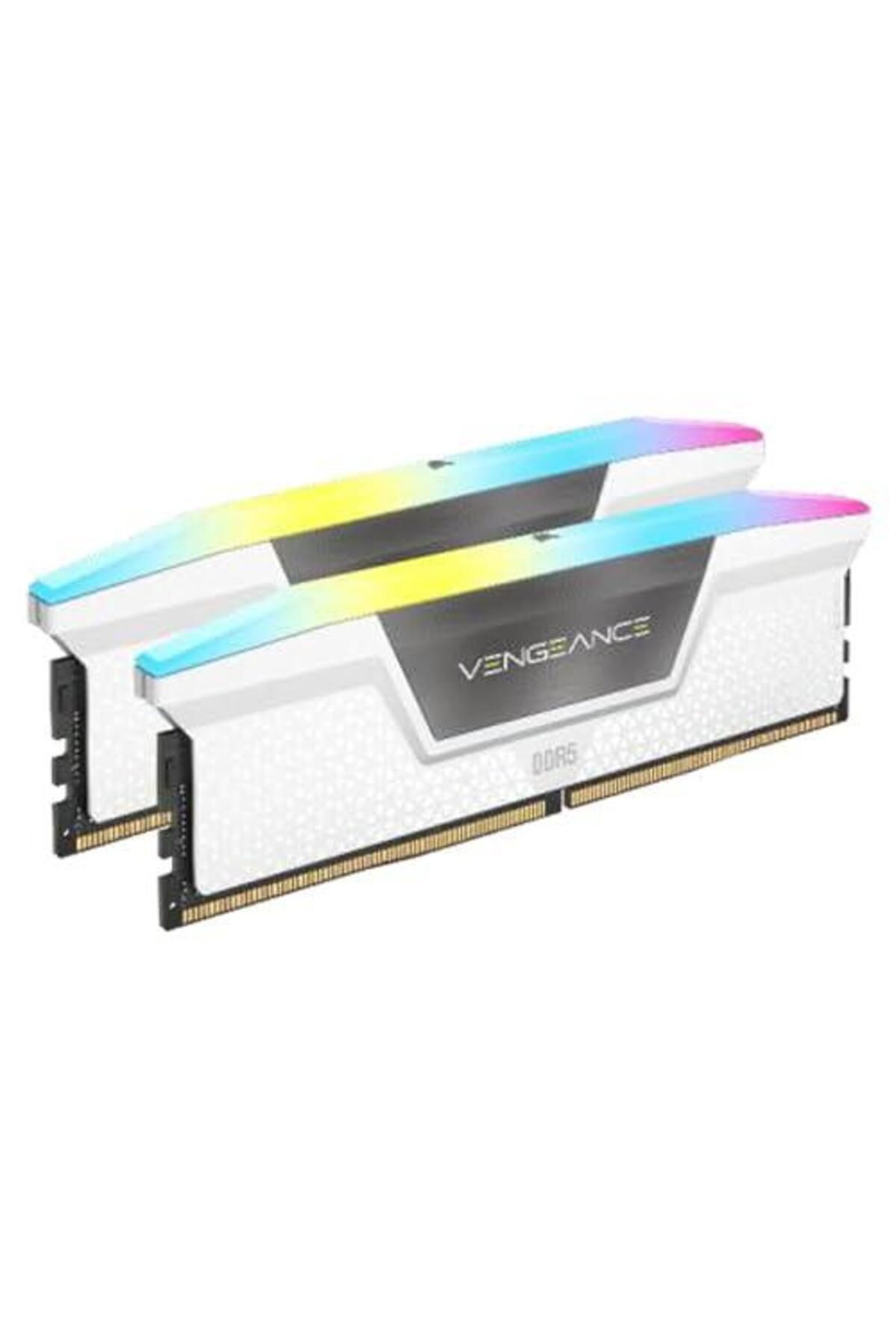 Corsair-Memorie RAM Vengeance RGB White 32GB DDR5 6000MHz CL36 Kit of 2 3