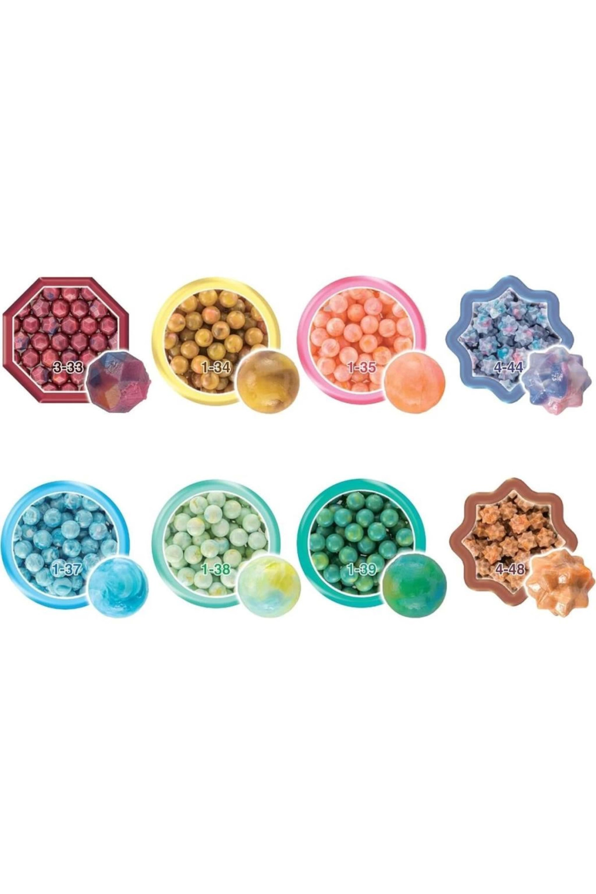 Bfs 35089 بستهٔ توپک‌های جایگزین رنگ‌های آبرنگ Aquabeads – ۸۰۰ عدد +۴ سال