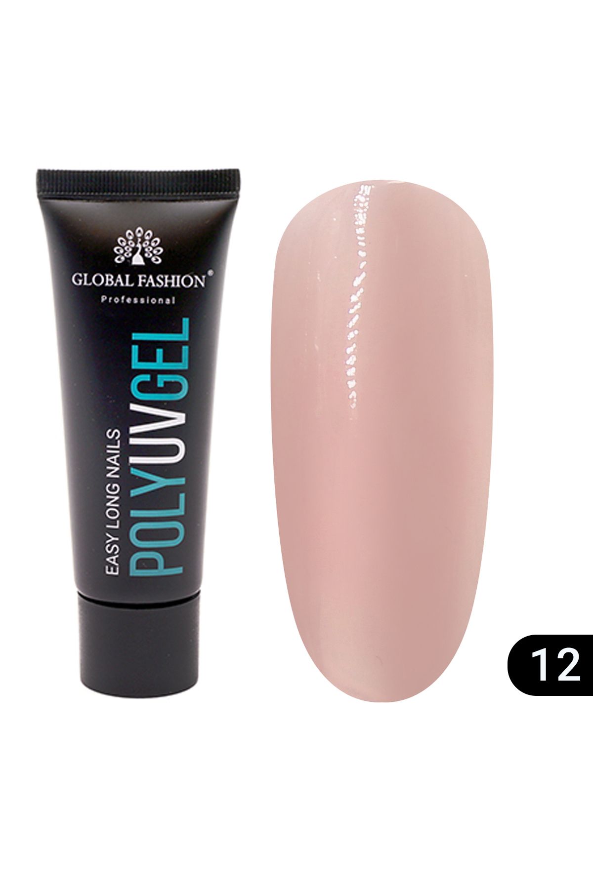 global fashion Polygel Global Fashion, 30 G, Bej, 12 - One Size