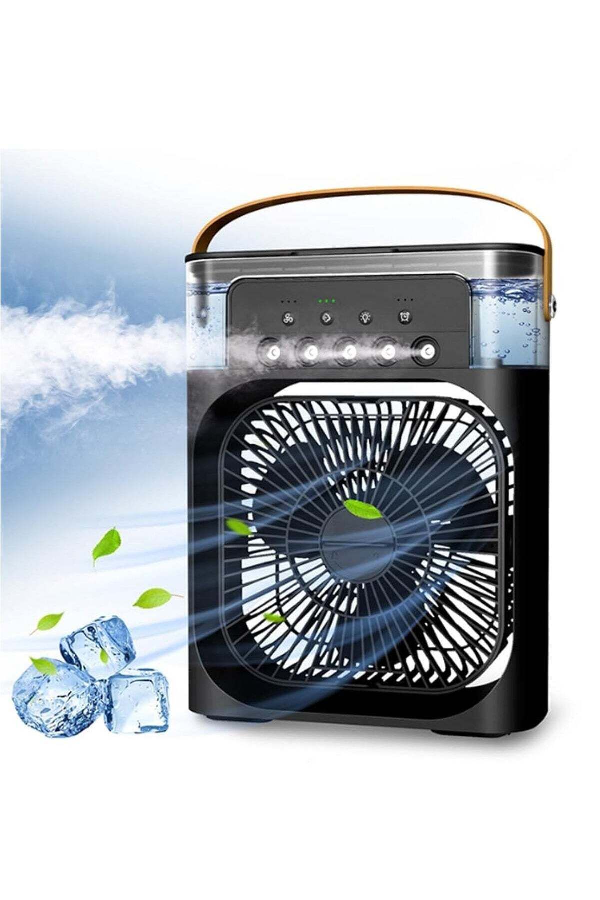 weidasi-Portable Mist Sprinkler Fan With 5 Water Outputs And 3 Speeds And 7 Different LEDs Light Col 1